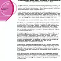 Communiqué du conseil national de l’ordre des sages-femmes