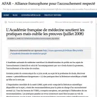 Lire la suite à propos de l’article L’Académie française de médecine soutient les pratiques mais oublie les preuves