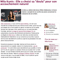 Mila Kunis : Elle a choisi sa “doula” pour son accouchement naturel