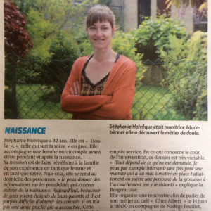 Stéphanie Holvêque, première « doula » de Bergerac