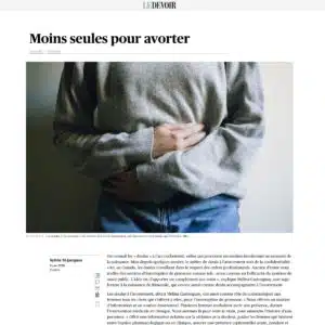 Le Devoir Accompagnante doula avortement