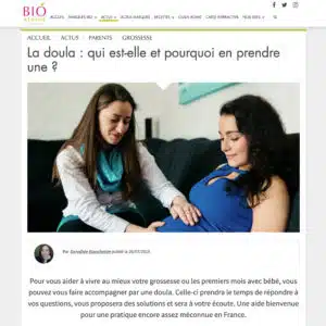 Bio à la une La doula qui est-elle et pourquoi en prendre une ?