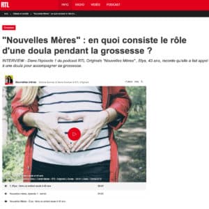 RTL Nouvelles mères en quoi consiste le rôle d'une doula pendant la grossesse