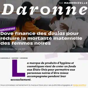 Madmoizelle Dove doulas pour réduire la mortalité maternelle femmes noires