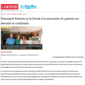 Passeport parent et la doula
