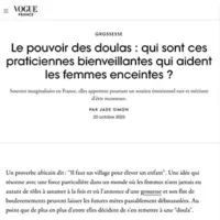 Vogue Le pouvoir des doulas